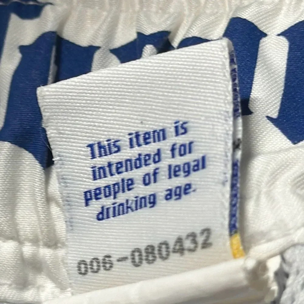 Corona Mens Blue White Swim Trunks Board Shorts Swimwear‎ size XL